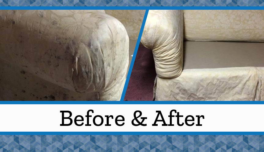 Light Colored Loveseat – Before & After
